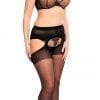 Glamory Plaisir Ouvert 20 Tights 20 denier black front veiw full body one
