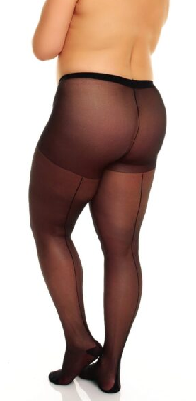 Amore20 Sheer Tights with Black Seam