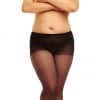 Glamory Amore 20 Seamed Tights 20 denier with back seam black front view full body